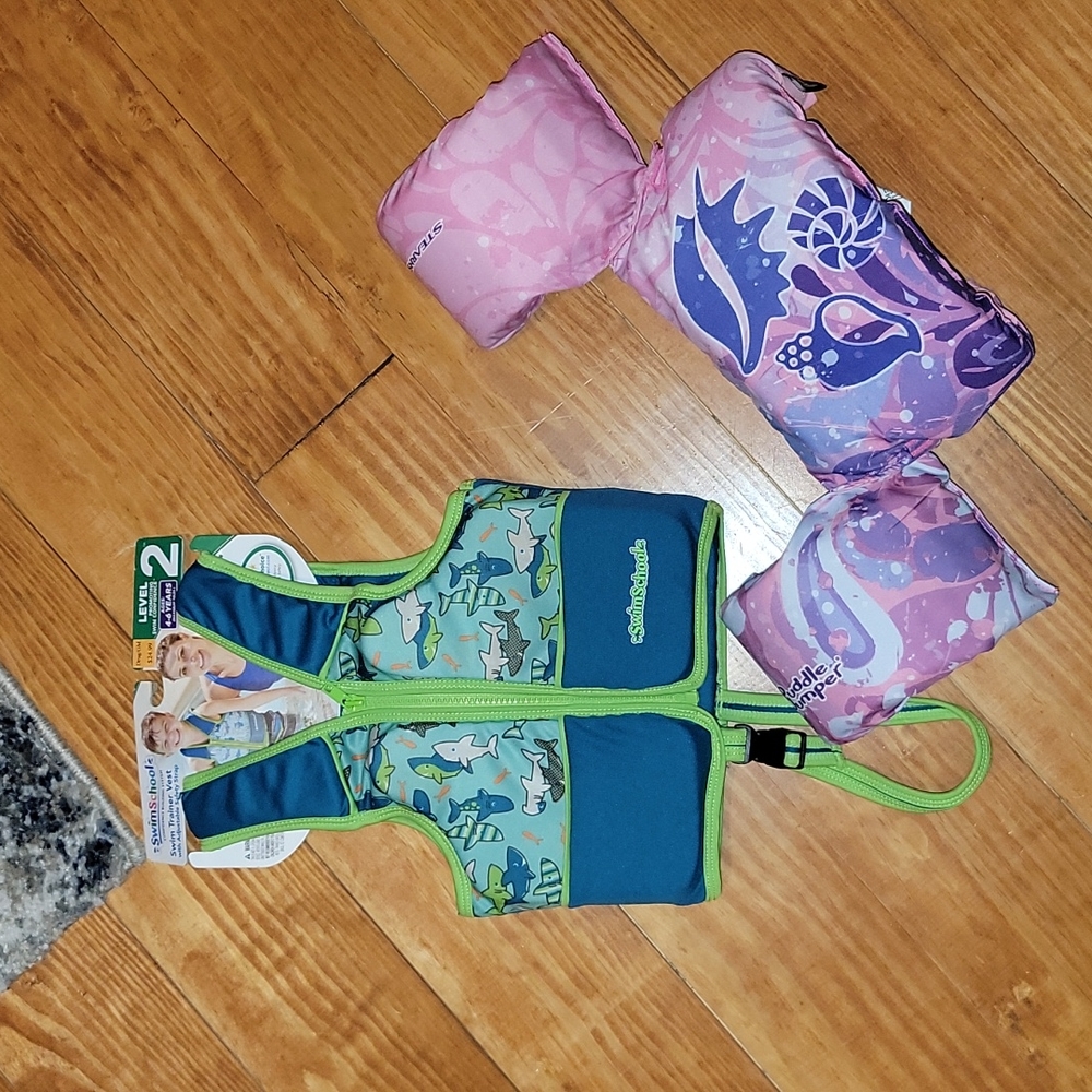 Lot of swim floats